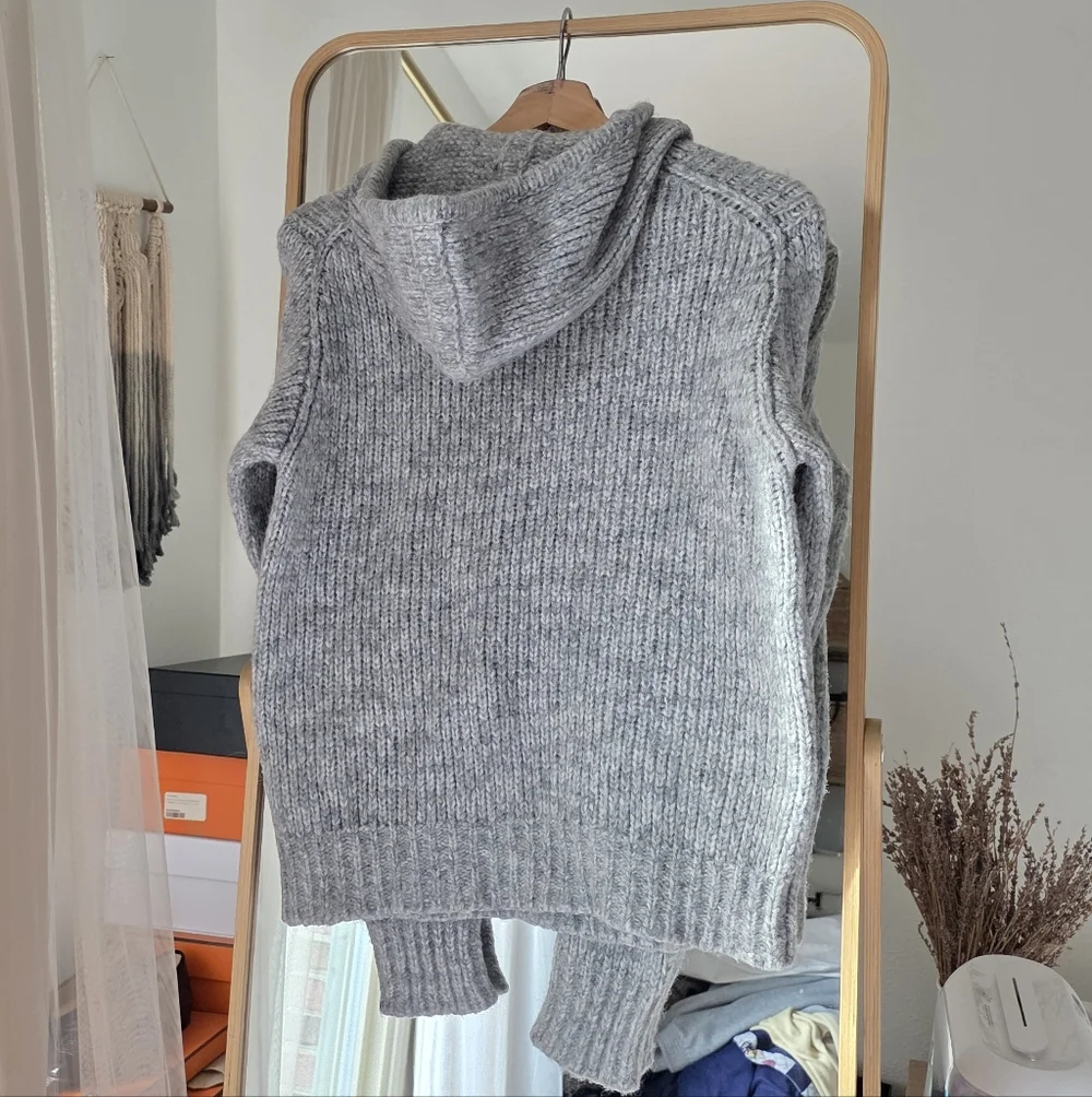 Helmut Lang Knitted Hoodie Sweater